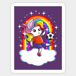 Soccer Unicorn Team Player Coach Mom Dad Cute Girly Sticker